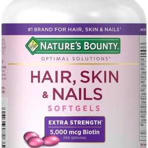 Nature's Bounty Extra Strength Hair, Skin & Nails - 5,000mcg, 250 Softgels
