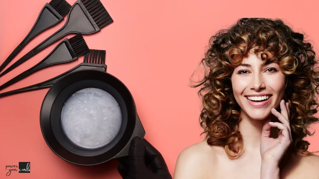 Color treated curly hair